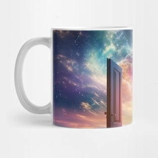 Door Gate Otherworldly Dimension Fantastic Landscape Surrealist Mug